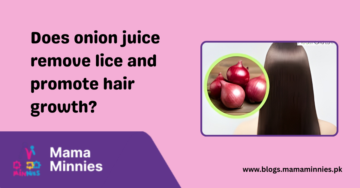 onion juice remove lice and promote hair growth